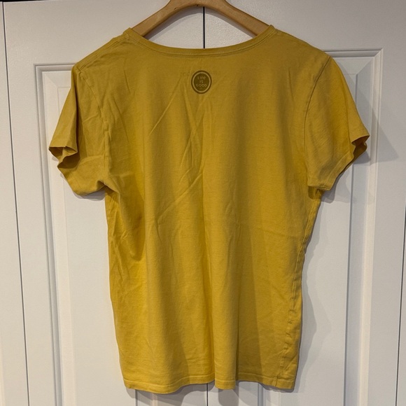 Life Is Good Sunflower Yellow Tee with Blue Graphic - Picture 5 of 11